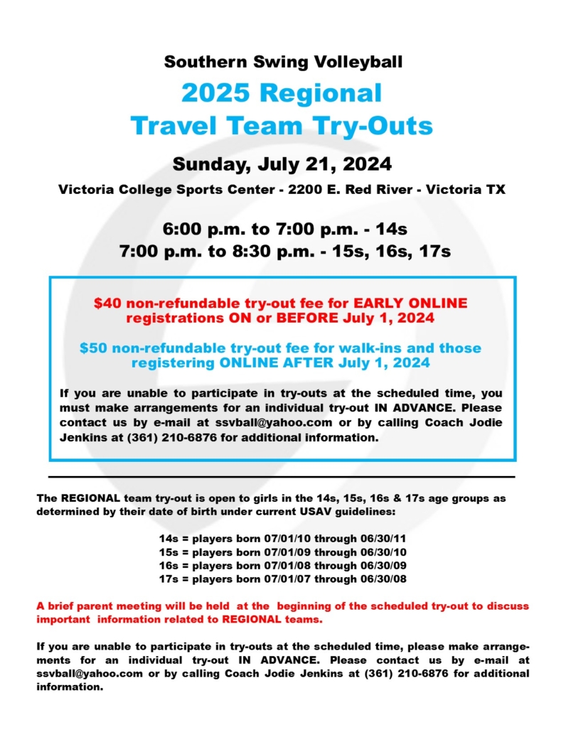 2025 TryOuts REGIONAL ssvball2019